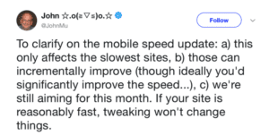 site speed twitter comment